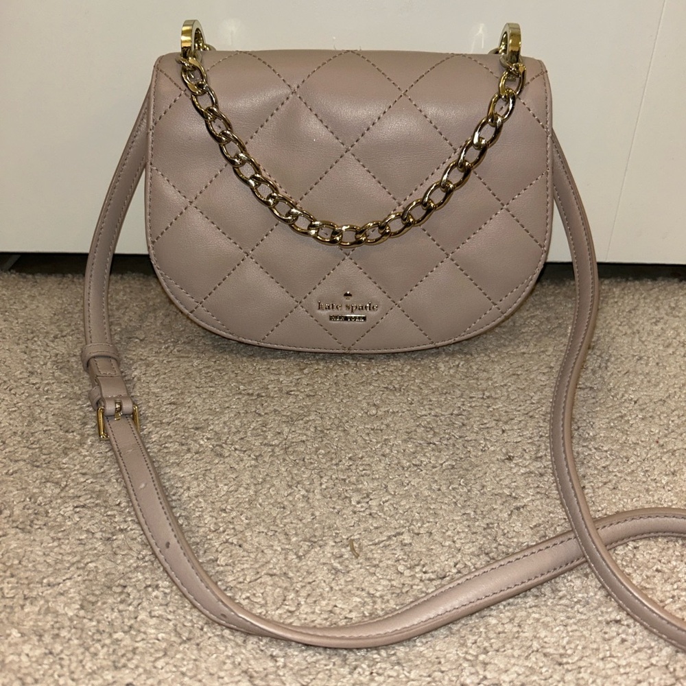 Kate Spade Quilted Crossbody Bag with removable straps